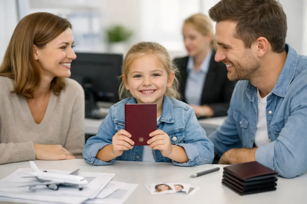 Reisepass für Kind beantragen: So geht es sicher